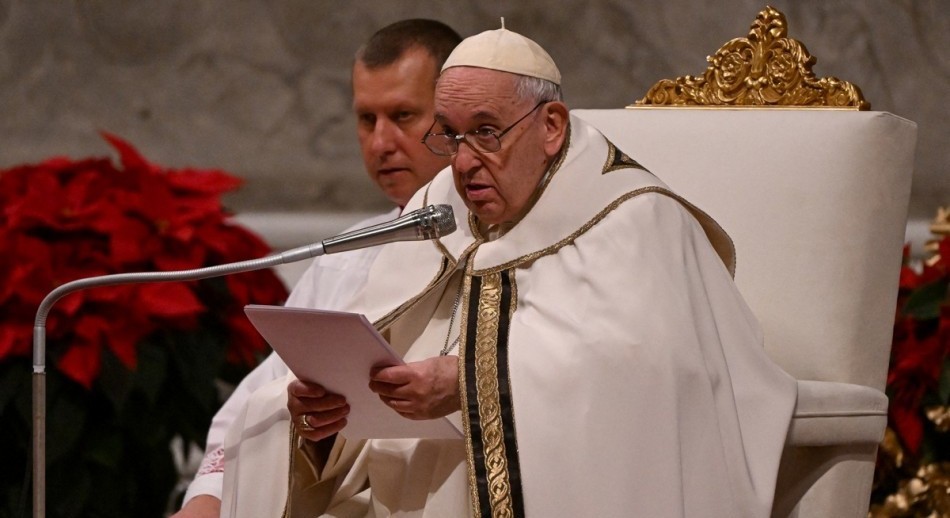 Francisco pidió por los niños que sufren 